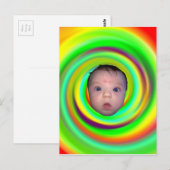 Carte Postale Bébé psychédélique (Devant / Derrière)