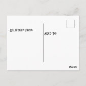 Carte Postale Bébé renard Fennec sur la falaise (Dos)