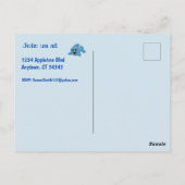 Carte Postale Bébé Requin avec Photo (Dos)