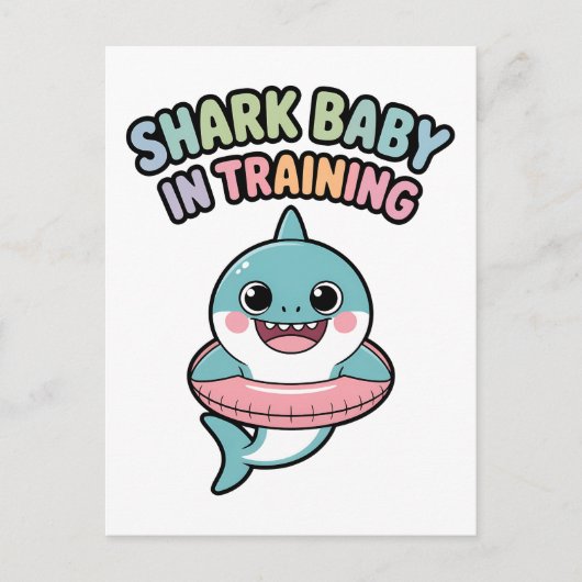 Carte Postale Bébé requin en formation | Enfants (Devant)