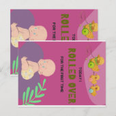 Carte Postale Bébé se retournant (Devant / Derrière)