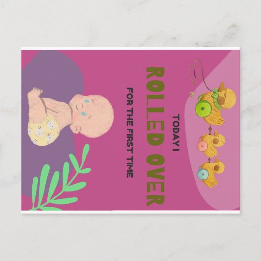 Carte Postale Bébé se retournant (Devant)