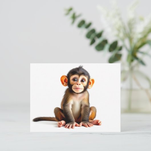 Carte Postale Bébé singe (Debout devant)