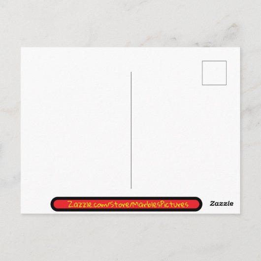 Carte Postale Bébé singe (Dos)