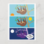 Carte Postale Bébé Sloth (Devant)