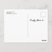 Carte Postale Bébé son froid dehors manuscrit deux photos (Dos)