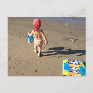 Carte Postale Bébé sur la plage