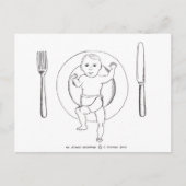 Carte Postale Bébé sur plaque (Devant)