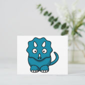 Carte Postale Bébé Triceratops (Debout devant)