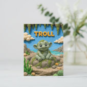 Carte Postale Bébé Troll Mignon, Mythique (Debout devant)