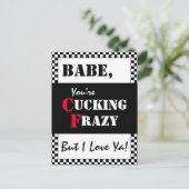 Carte Postale Bébé, tu es fou de la merde | Bonne Fête des pères (Debout devant)