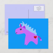 Carte Postale Bébé Unicorn (Devant / Derrière)