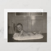 Carte Postale Bébé vintage (Devant / Derrière)