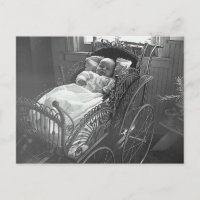 Bébé vintage et poussette