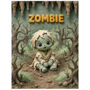 Carte Postale Bébé Zombie Mignon, Mythique