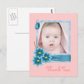 Carte Postale Bébés 1er Noël nouvelle photo bébé (Devant / Derrière)