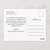 Carte Postale Bébé's Breath Mason Jar Rustic Merci Photo (Dos)