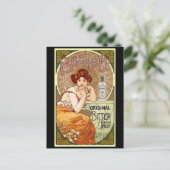 Carte Postale Bechers Bitter - Alfons Mucha Art Nouveau (Debout devant)