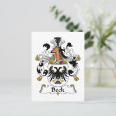 Carte Postale Beck Family Crest (Debout devant)