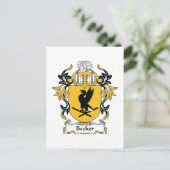 Carte Postale Becker Family Crest (Debout devant)
