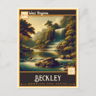 Carte Postale Beckley, Virginie-Occidentale VINTAGE