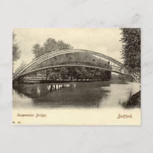 Carte Postale Bedford, pont Suspension