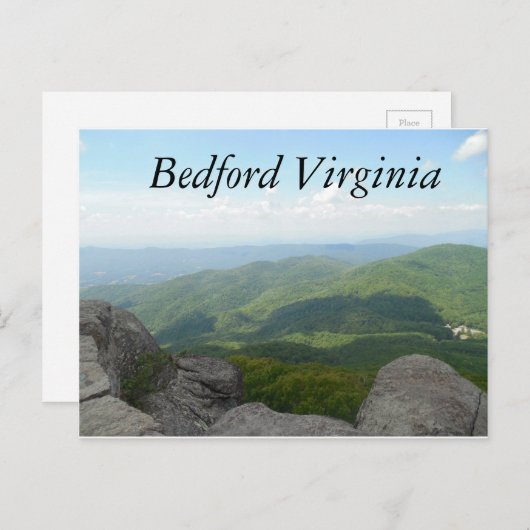 Carte postale Bedford VA (Devant / Derrière)