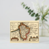 Carte Postale Bedfordshire Comté Angleterre Ancien Antiquaire Ca (Debout devant)