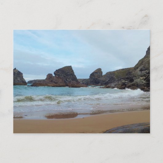 Carte Postale Bedruthan Steps Carnewas Cornwall Angleterre (Devant)