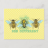 Carte Postale Bee Different Bumble Bee Trio (Devant)