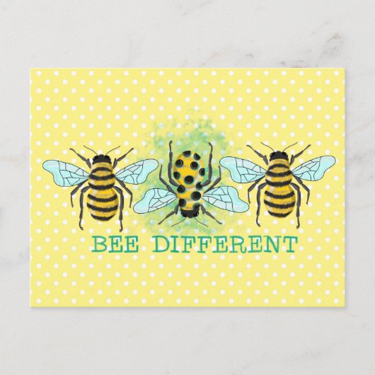 Carte Postale Bee Different Bumble Bee Trio (Devant)