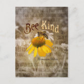 Carte Postale Bee Genre - Canvas Harmonieuse Nature Imprimer (Devant)