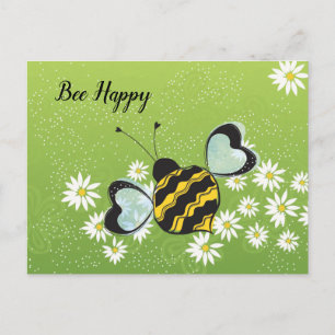 Carte postale Bee Happy