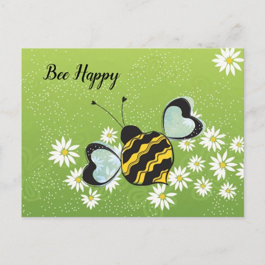 Carte postale Bee Happy (Devant)