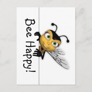 Carte postale Bee Happy - Carte postale Bee Honey