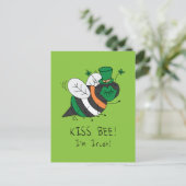 Carte Postale Bee Irish Funny St. Patrick's Day (Debout devant)