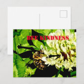 Carte postale Bee Kindness (Devant / Derrière)