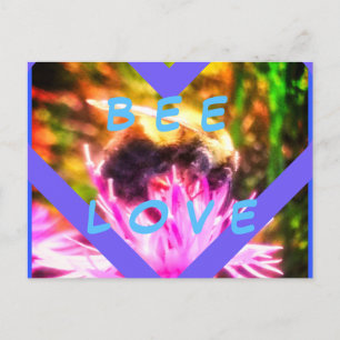 CARTE POSTALE BEE LOVE
