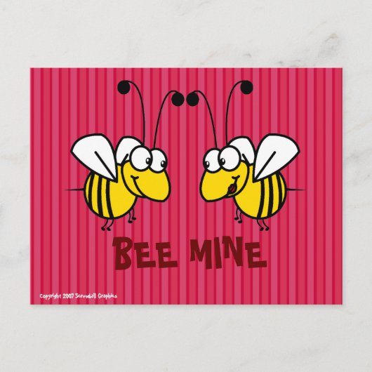 Carte postale Bee Mine (Devant)
