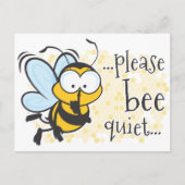 Carte Postale Bee Quiet (Devant)
