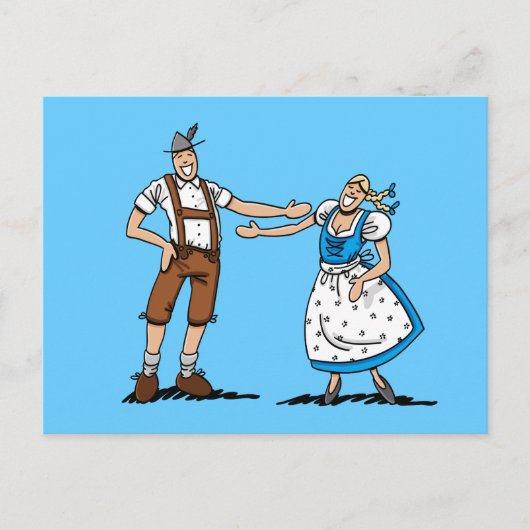 Carte postale BEER FESTIVAL Couple Love (Devant)