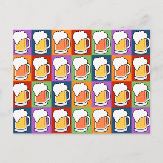 Carte postale BEER Pop Art (Devant)