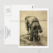 Carte Postale Beet de levage paysanne, Vincent van Gogh (Devant / Derrière)