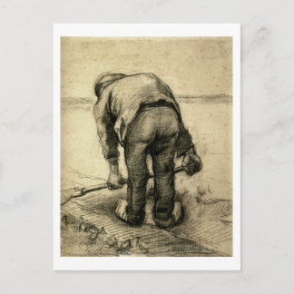 Carte Postale Beet de levage paysanne, Vincent van Gogh