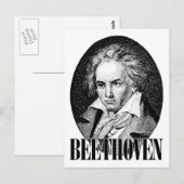 Carte Postale Beethoven (Devant / Derrière)