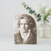 Carte Postale Beethoven À Sepia (Debout devant)