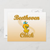 Carte Postale Beethoven Chick (Devant / Derrière)