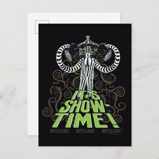 Carte Postale Beetlejus | C'est l'heure du spectacle ! (Devant / Derrière)