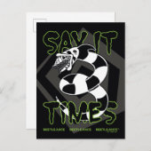 Carte Postale Beetlejus | Dites-Le 3 Fois (Devant / Derrière)