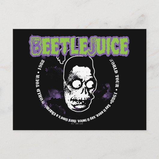 Carte Postale Beetlejus | Harry le Hunter Tête rétrécie (Devant)